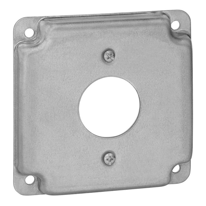 Thomas & Betts  4" Square Cover Galvanized Steel