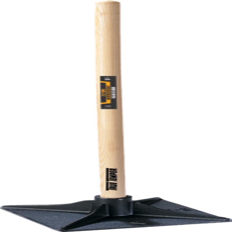 True Temper 8-Inch X 8-Inch Tamper With Hardwood Handle