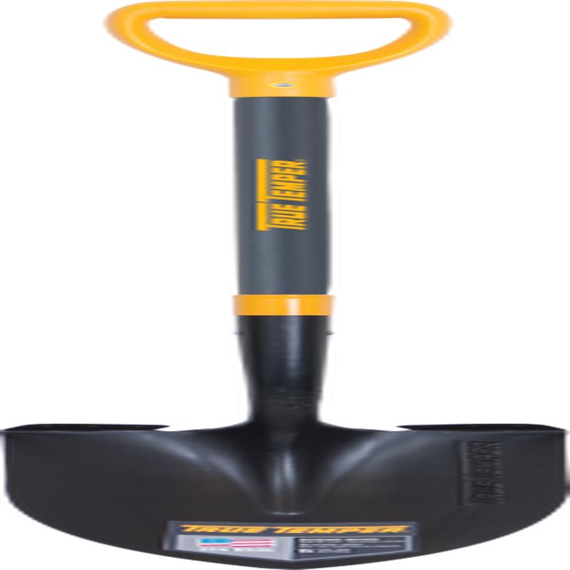 True Temper Forged Round Point Shovel With Comfort Step And D-Grip On Fiberglass Handle