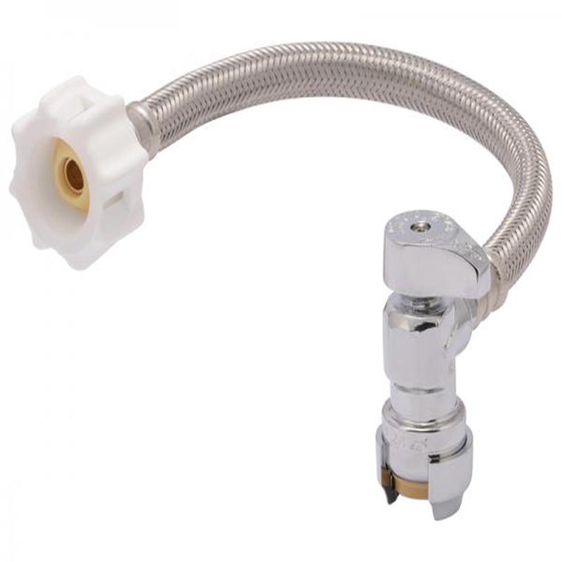 Sharkbite  Click Seal Push-To-Connect Toilet Connector 1/2 in. Angle Stop x 7/8 in.