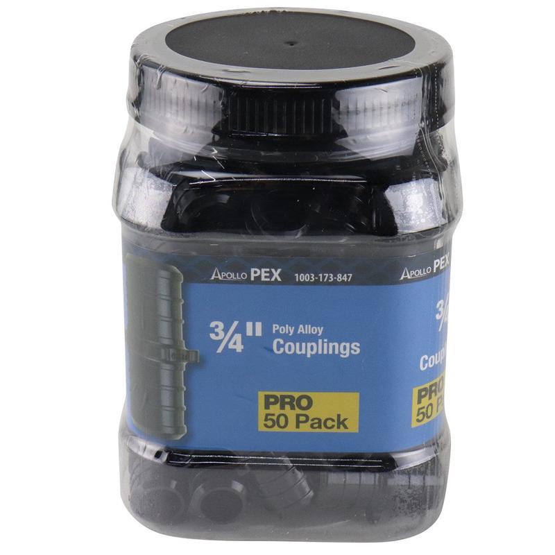 Apollo PEX Poly Alloy Fittings 3/4" . (50 Pack Jar)