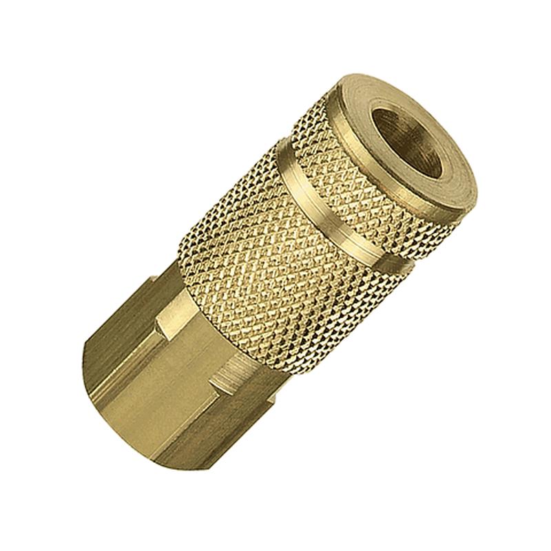Tru-flate 1/4" A Design x 1/4" FNPT Brass Coupler