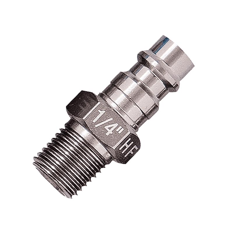 Tru-flate 1/4" HI FLO Design x 1/4" MNPT Aluminum Plug