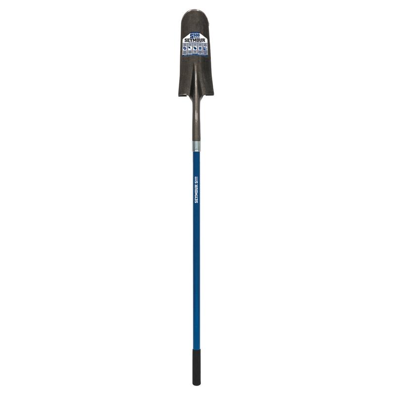 Seymour Midwest 14" Drain Spade, 47" Blue Fiberglass Handle