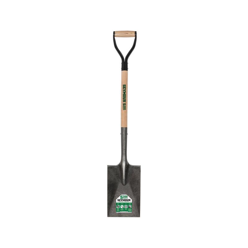Seymour Midwest Garden spade, 26" Hardwood Handle, Steel D-Grip