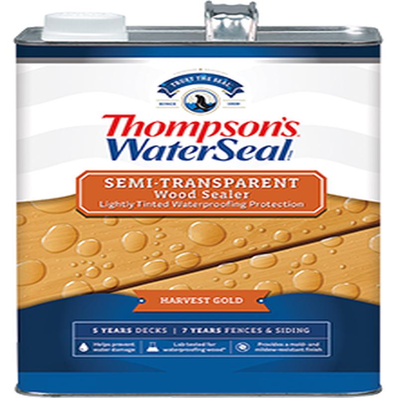 Thompsons WaterSeal Semi-Transparent Wood Sealer Harvest Gold 1 Gal