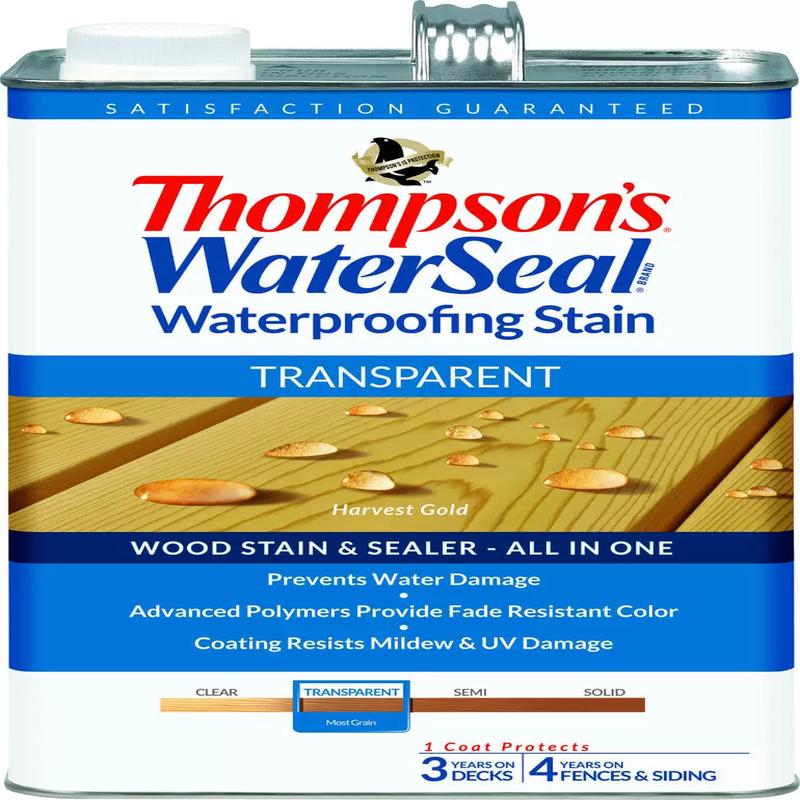 Thompsons WaterSeal Thompsons WaterSeal Semi-Transparent Wood Sealer Gold Gallon