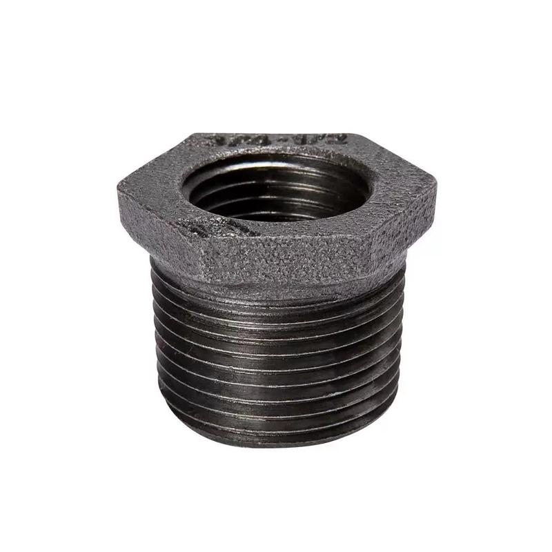 B & K Industries Black Iron Hex Bushing 4 in. x 2-1/2 in.