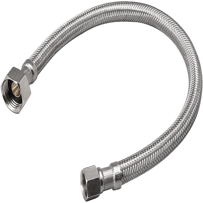 B & K Industries Faucet Connector, 3/8" x 1/2" x 16"