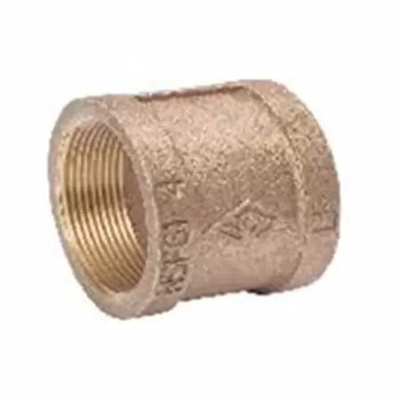 B & K Industries Red Brass Coupling Pipe 1/4"