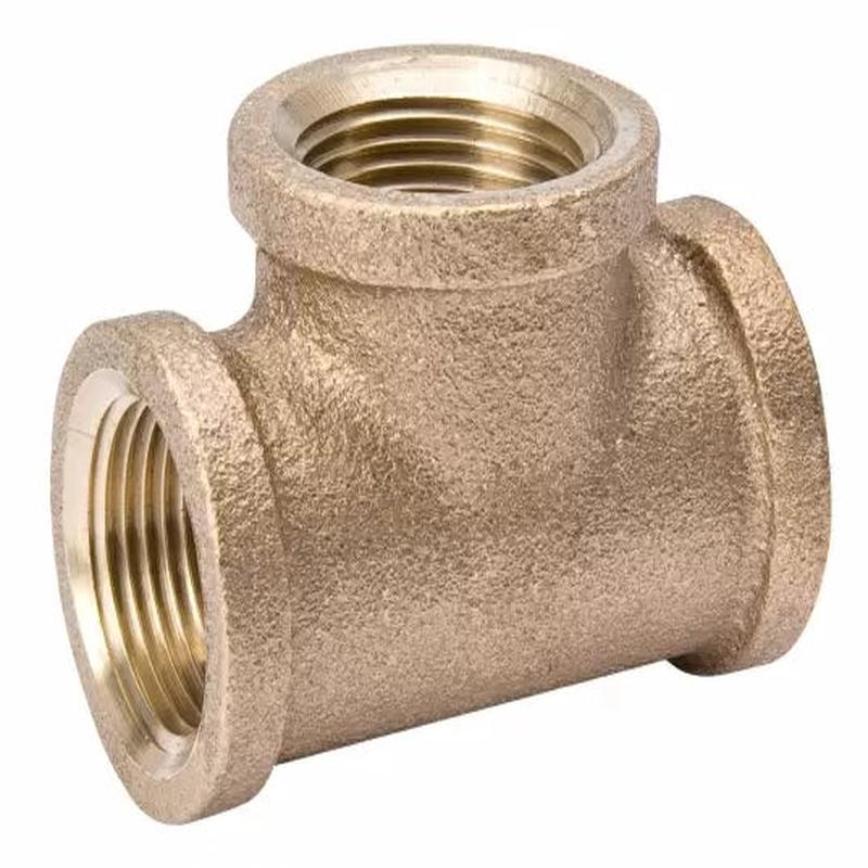 B & K Industries Red Brass Tee 1/4"