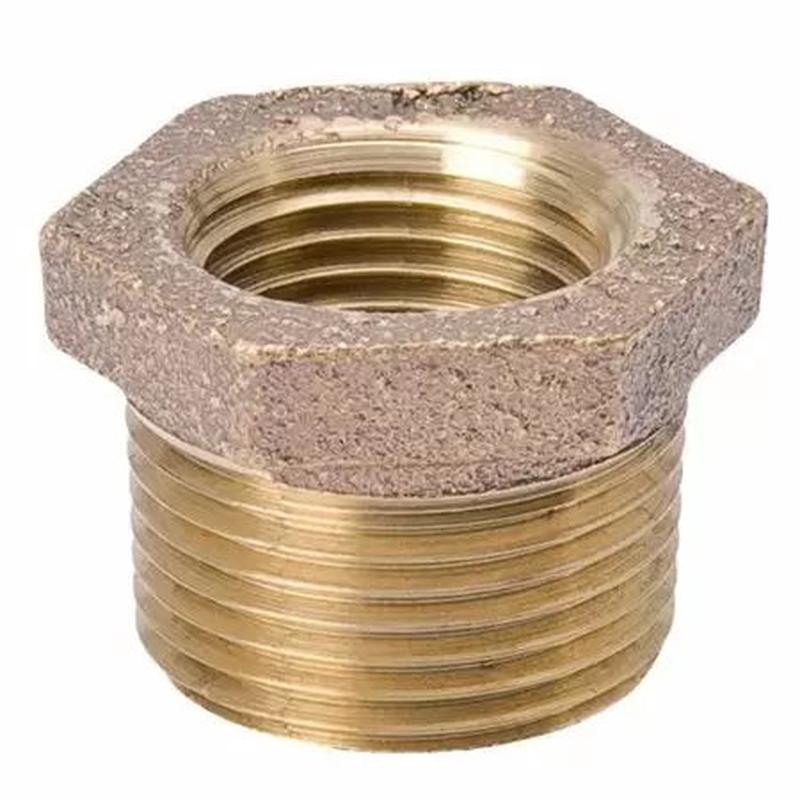 B & K Industries Red Brass Reducer Bushing 3/4 in. x 1/2 in.