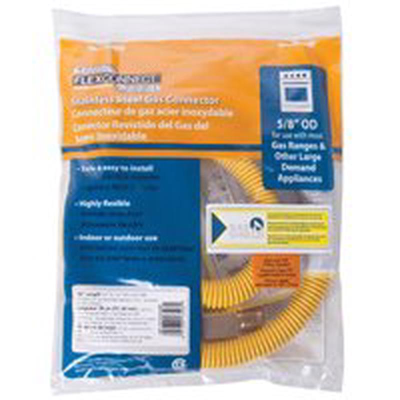 B & K Industries Stainless Steel Gas Appliance Connector 36"