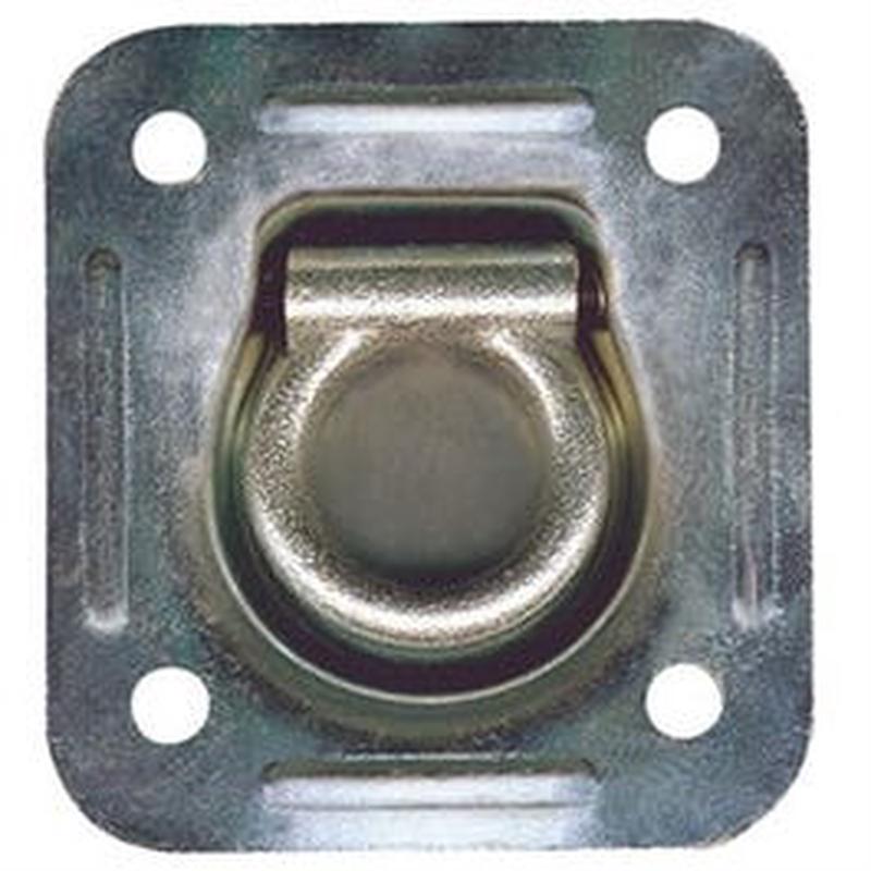 Square Flip Ring Anchor, Recessed, 4-7/16 x 4-13/16-In.