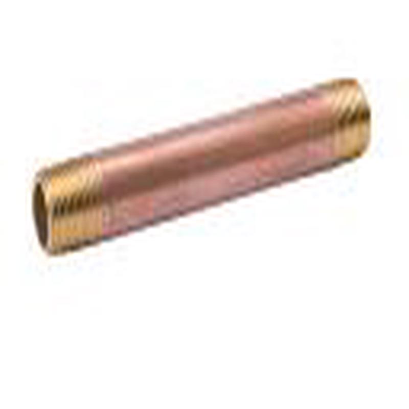 B & K Industries 1/4" Diameter Nipples Schedule 40 Red Brass 1/4" x 1 1/2"