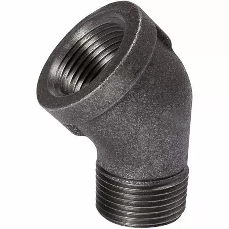 B & K Industries Black 45 Street Elbow 3/8"