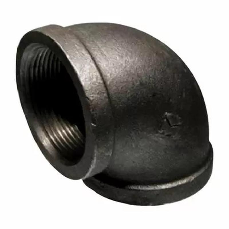 B & K Industries Black 90 Elbow 150# Malleable Iron Threaded Fittings 2-1/2"