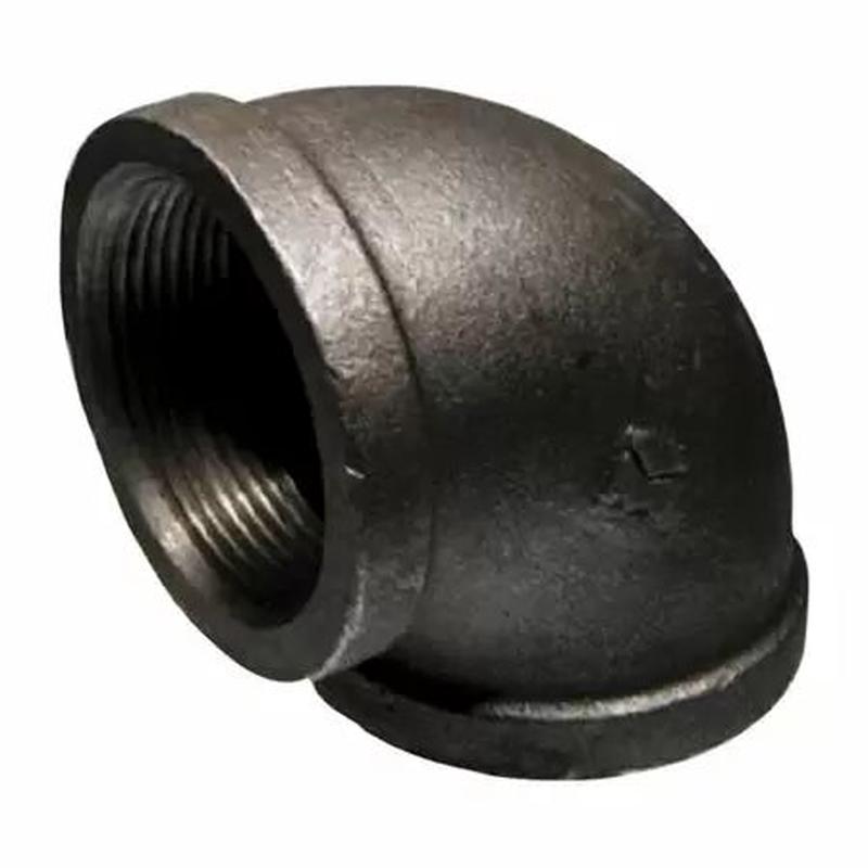 B & K Industries Black 90 Elbow 150# Malleable Iron Threaded Fittings 4"