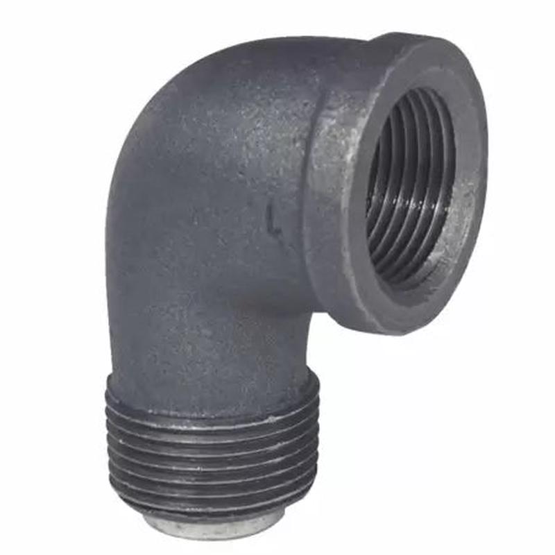 B & K Industries Black 90 Street Elbow 150# Malleable Iron Threaded Fittings 1/8"