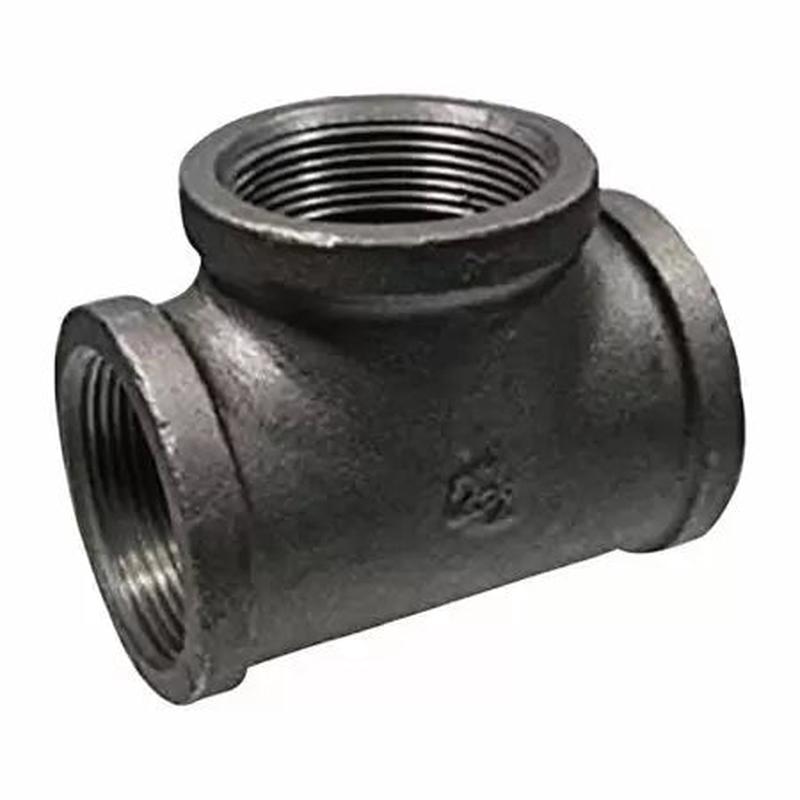 B & K Industries Black Tee 150# Malleable Iron Threaded Fittings 3"