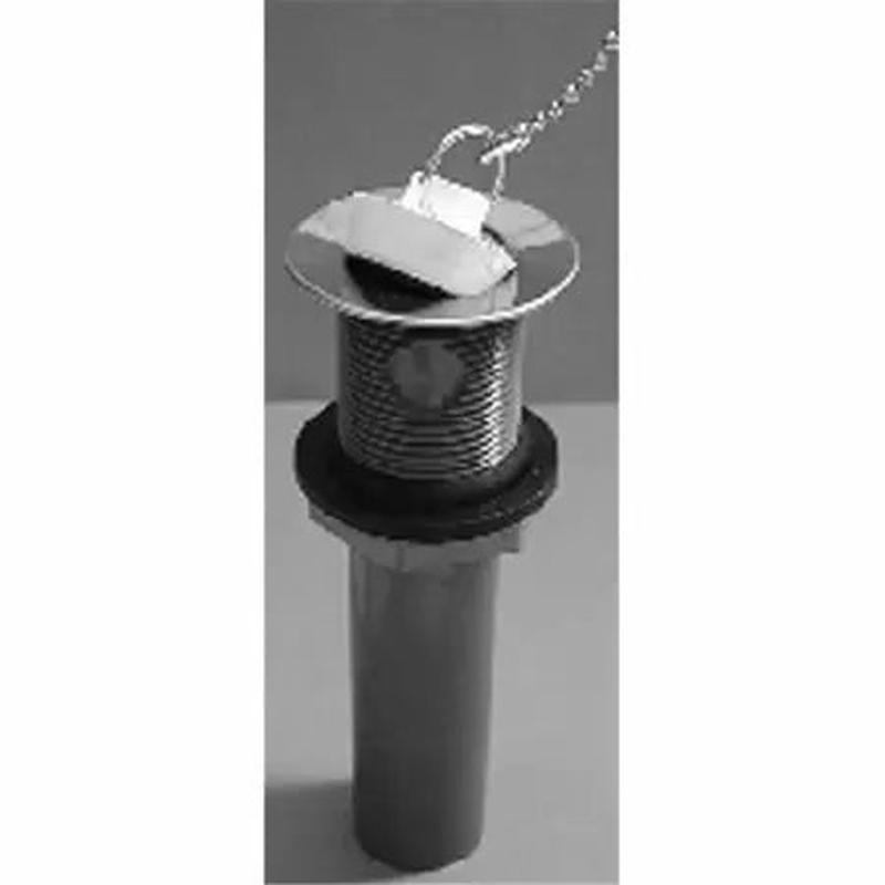 B & K Industries Plug-Plastic-Rubber Stopper and Chain-SS Clad 1.25" x 5"