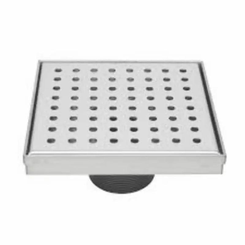 B & K Industries Square Shower Drain Stainless Steel, 6"