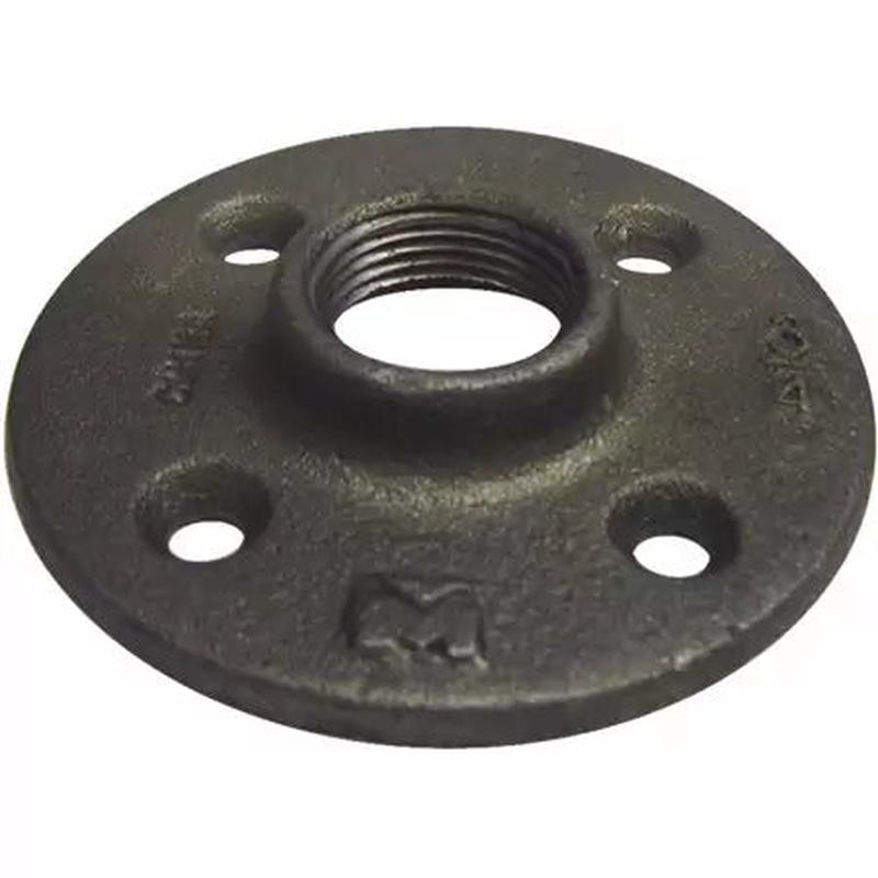 Southland Black Floor Flange 150# Malleable Iron Threaded Fittings 3/8"