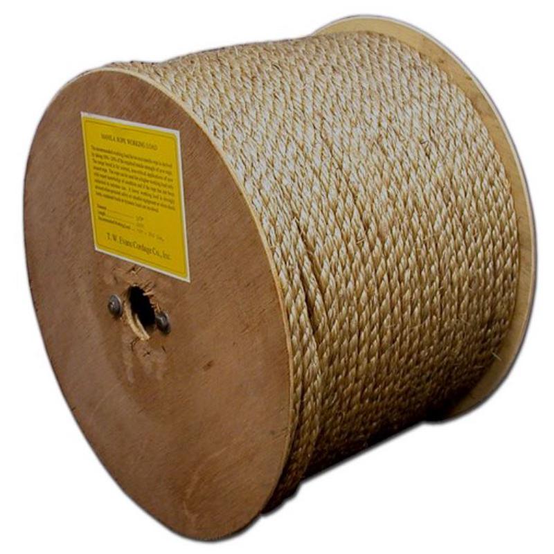 T.w Evans Cordage 1/4"-600' Reel Pure #1 Manila Rope