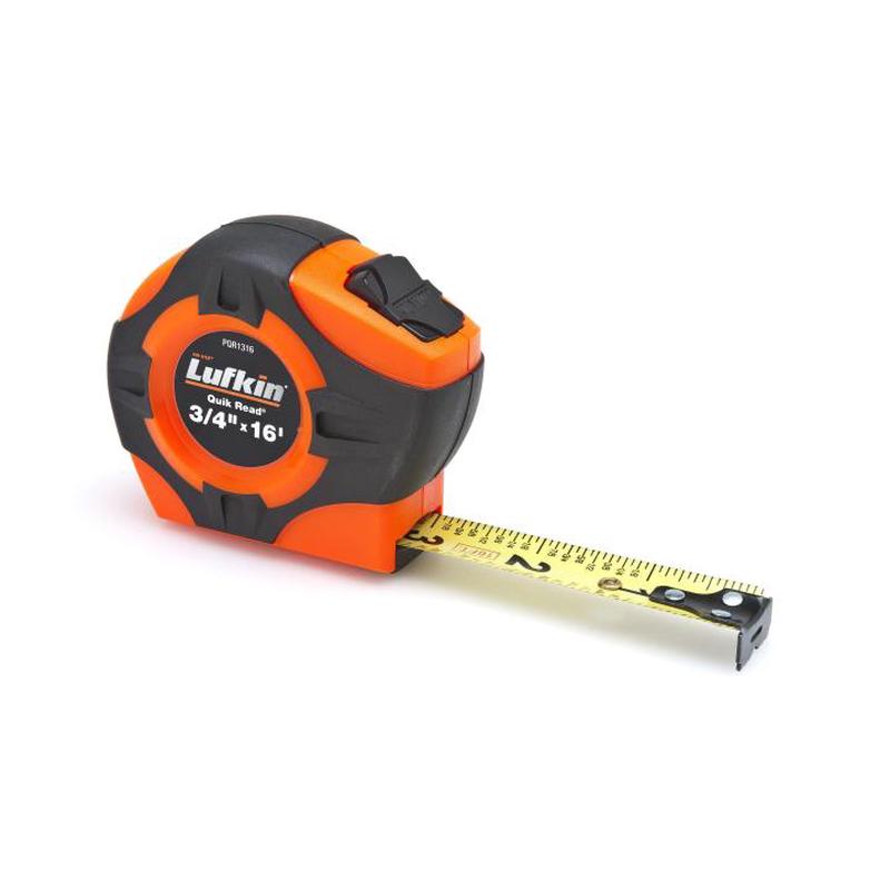 Apex  3/4" x 16' Quikread Power Return Yellow Clad Tape Measure