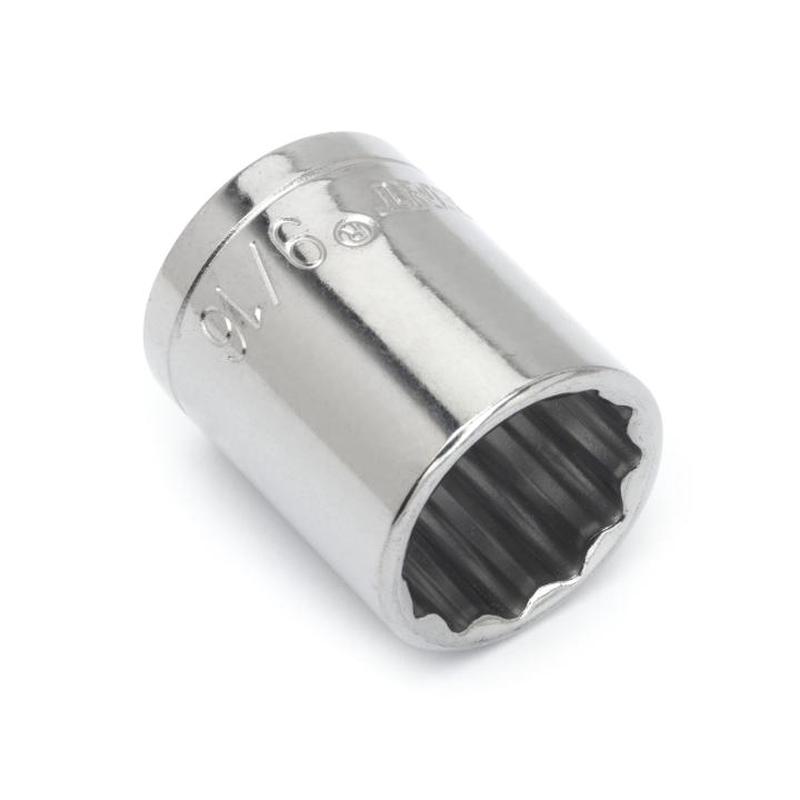 Apex/Cooper Tool Crescent 3/8" Drive 12 Point Standard SAE Socket 9/16"