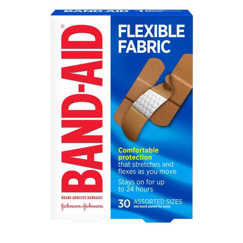 BAND-AID Brand Flexible Fabric Bandages 3/4 in x 3 in