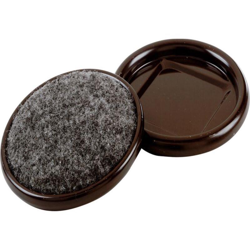 Shepherd Hardware 1-1/4-Inch Carpet Base Furniture Cups, 4-Pack