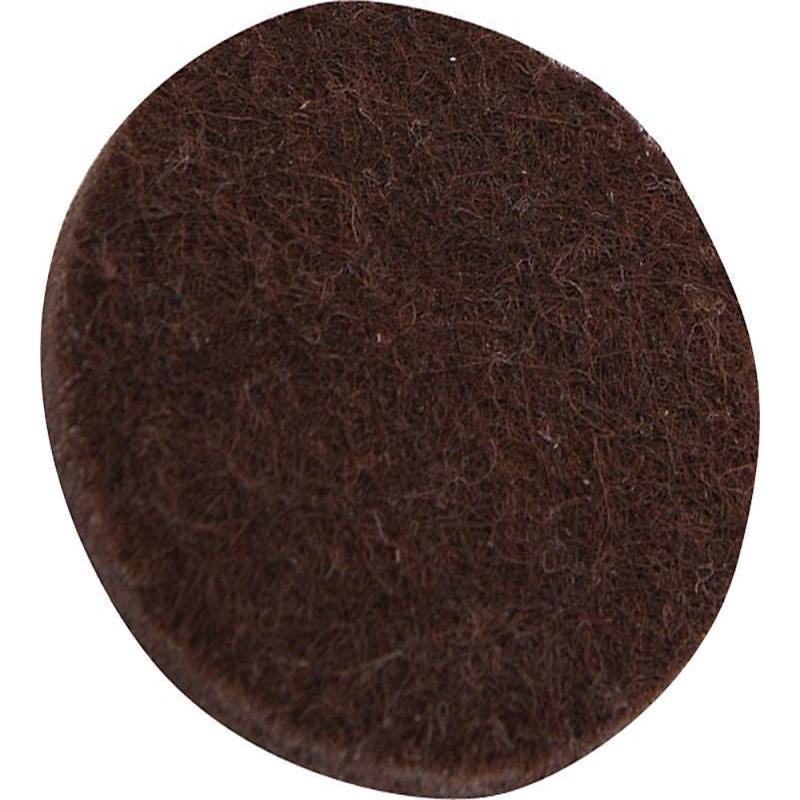 Shepherd Hardware 3-Inch Heavy Duty Self-Adhesive Felt Furniture Pads, 4-Pack, Brown