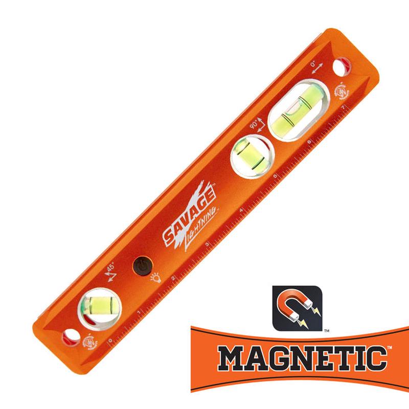 Swanson Lightning 9 In. Aluminum Torpedo Magnetic Luminated