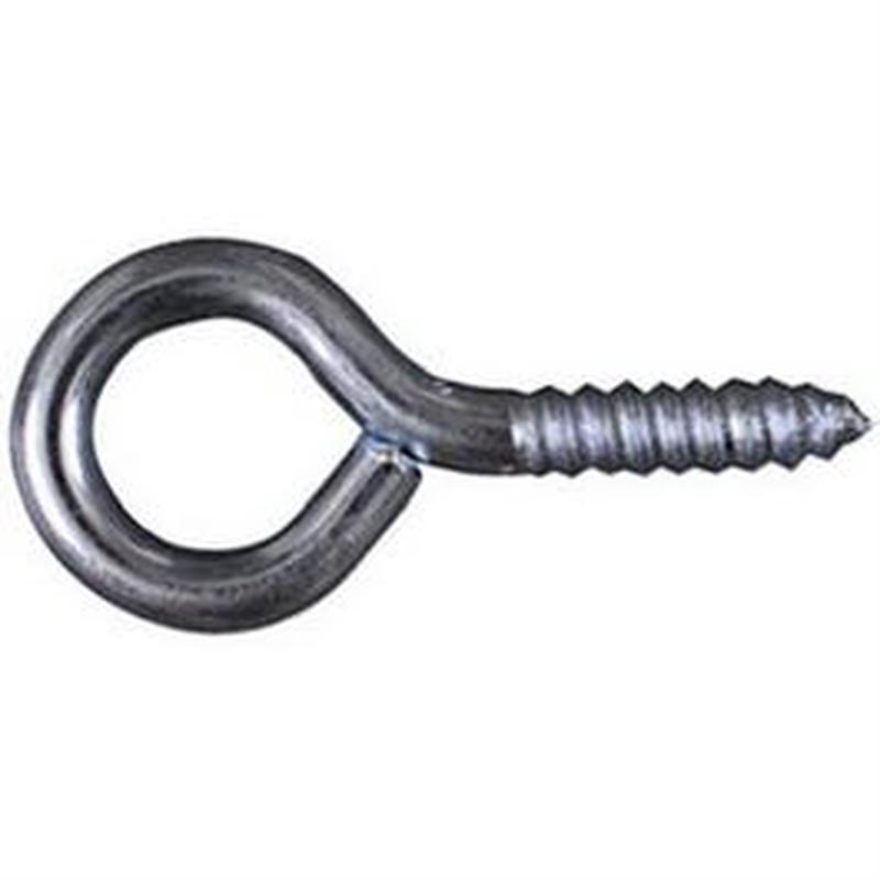 Screw Eye, #0, Zinc, Large, 2-7/8-In.