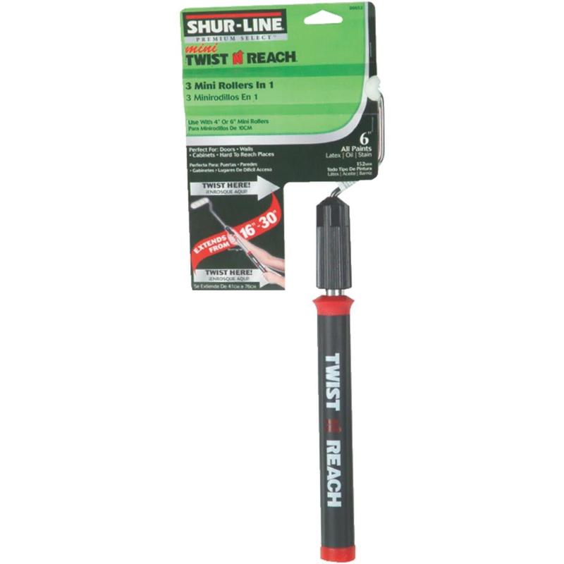 Shur-Line 4 In. To 6 In. Mini Twist N Reach Paint Roller Cover & Frame