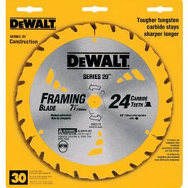 Thin-Kerf Framing Blade, 7.25-In., 24-Teeth