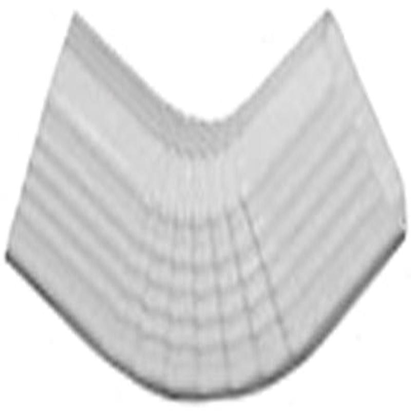 (5466) 3  ALUM SQ ELBOW WHT 30DEG