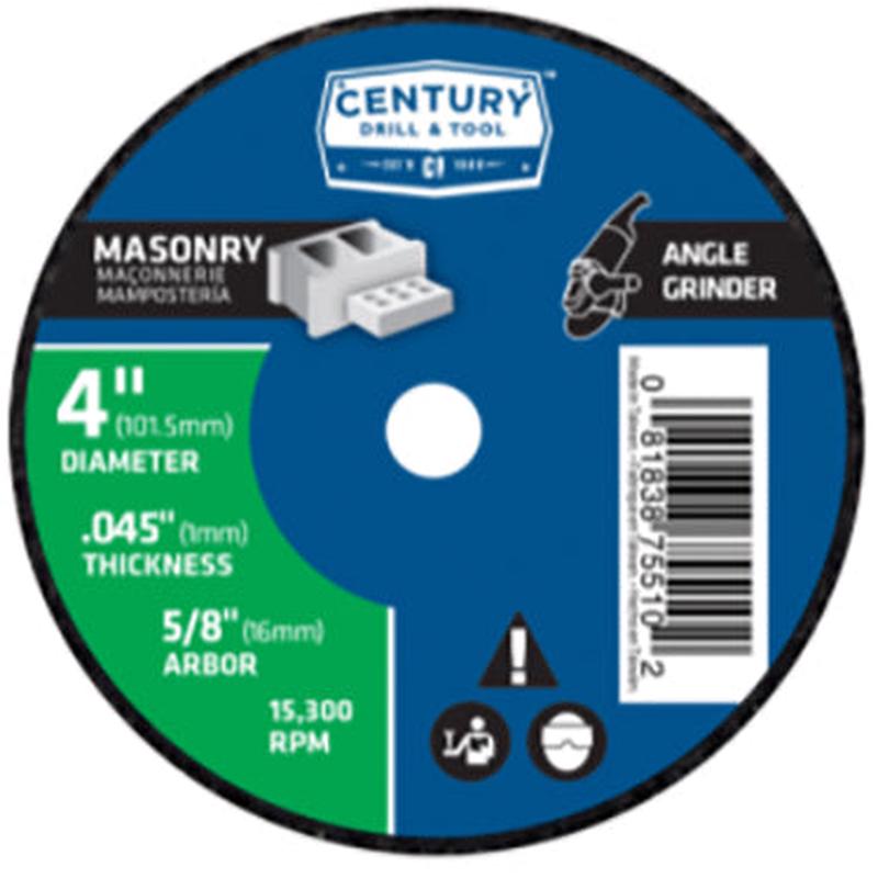 4"X1/16" MASONRY W HEEL