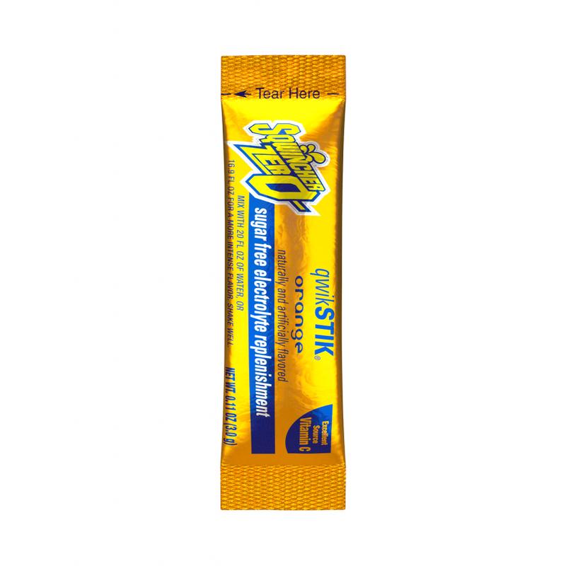 Sqwincher Single Serve Qwik Stik ZERO Orange 0.11 Oz.