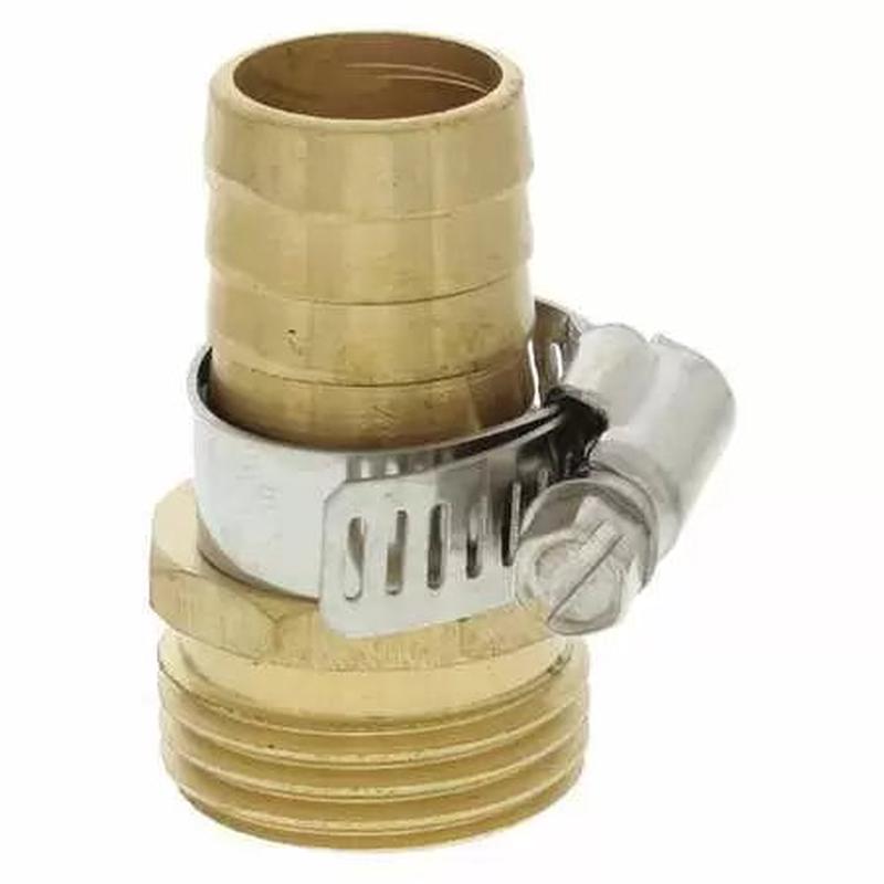 World & Main/Cranbury Solid Brass Hose Coupling 3/4" Male