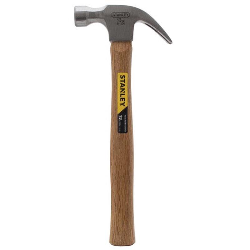 Stanley 13 oz Curved Claw Wood Handle Hammer