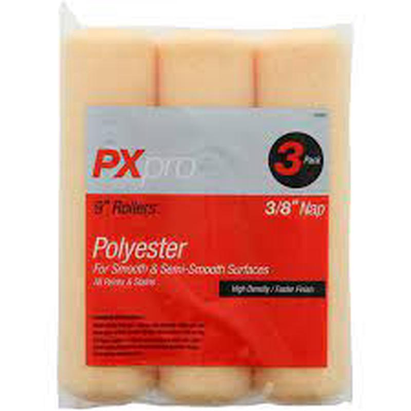 PXpro 3PK Polyester Roller Cover 9 X3/8