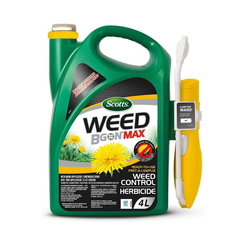 Suppression des mauvaises herbes prt--l'emploi Scotts Weed B Gon Max avec tube applicateur, 4L