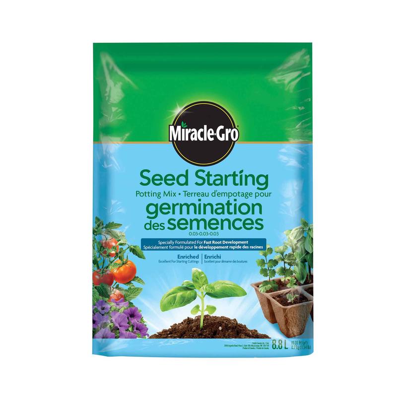 Terreau dempotage pour germination des semences, 8,8L