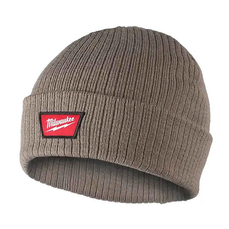 Tuque  revers Workwear en tricot ctel, brun