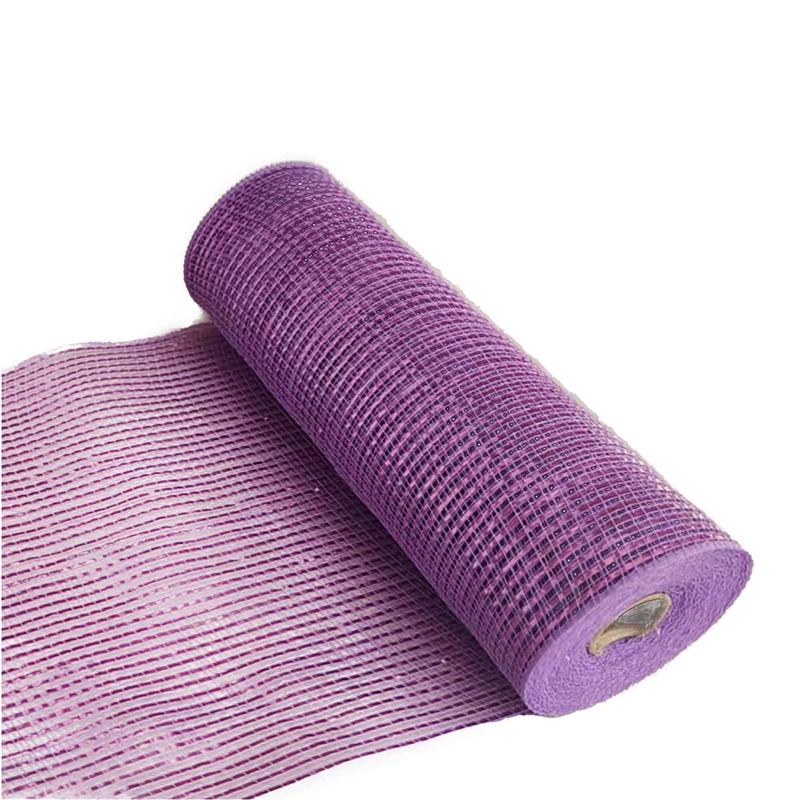 Ruban dcoratif en mailles mtalliques de 10" x 10verges, lavande