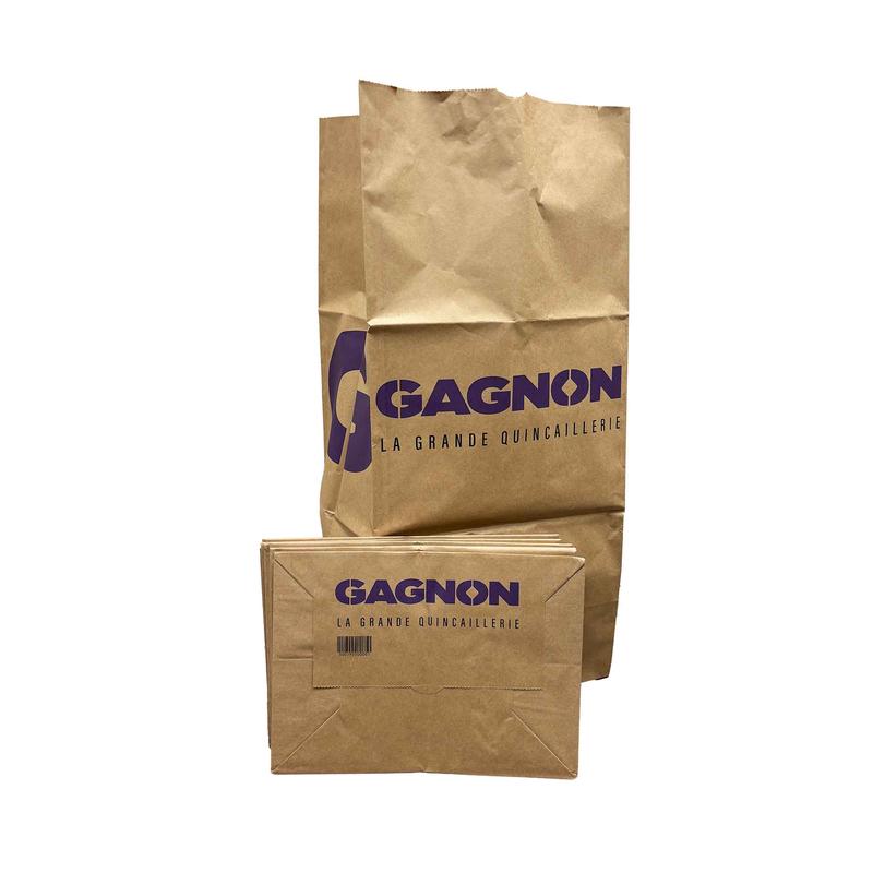 Sac en papier compostable de grand format pour gazon et feuilles, 30 gallons (5 units)