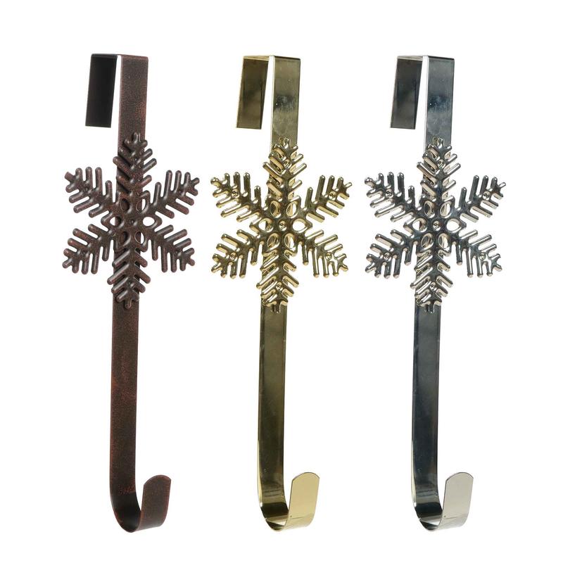 Support de couronne avec flocon, 15'' (choix entre 3 couleurs)