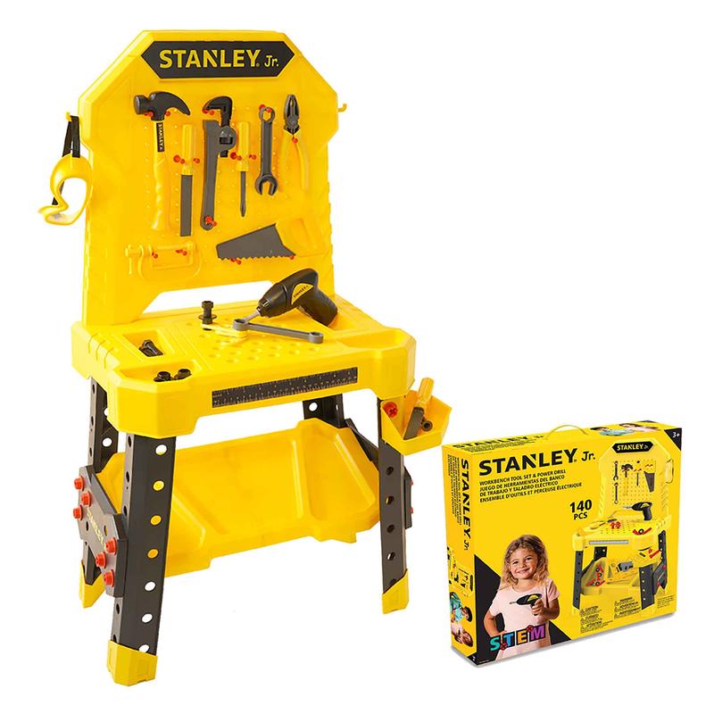 tabli avec outils et perceuse lectrique pour enfants, 140 pices